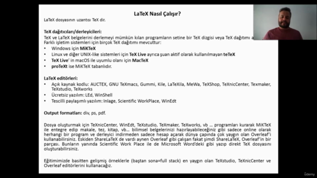 LaTeX ile Döküman Hazırlama – Screenshot 3