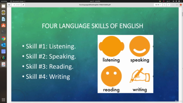 مهارات اللغة الانجليزية للمبتدئين – Screenshot 1