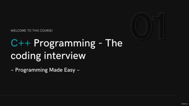 C++ Programming: The Coding Interview – Screenshot 1