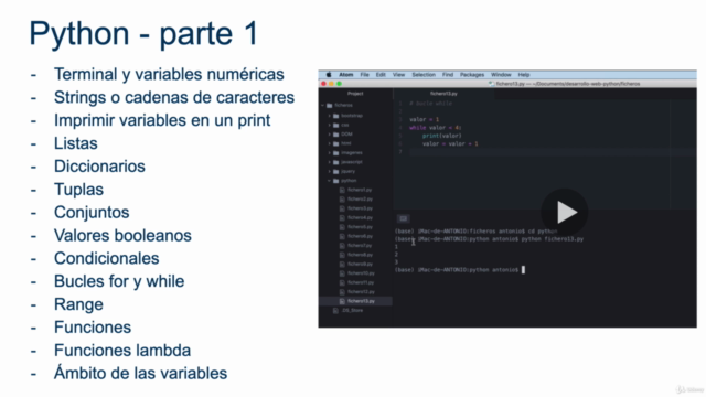 Desarrollo web : HTML,CSS,Javascript,JQuery,Python y Django – Screenshot 3