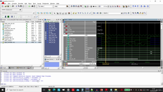 FPGA VHDL course coding QSPI nor flash memory – Screenshot 1