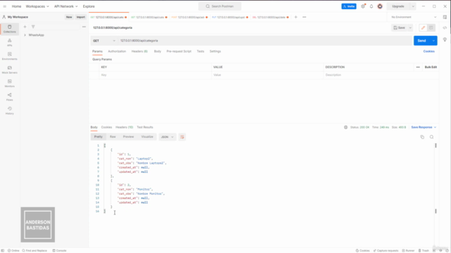Creación de API REST con Laravel y MySQL – Screenshot 1