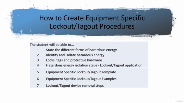 How to Create Equipment Specific Lockout/Tagout Procedures – Screenshot 1