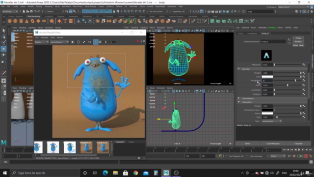 Creating a Cute Character in Maya and Photoshop – Screenshot 4