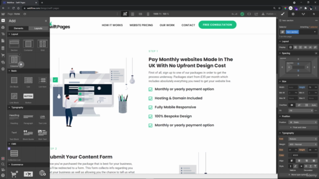 Webflow For Beginners: How To Use Webflow – Screenshot 3