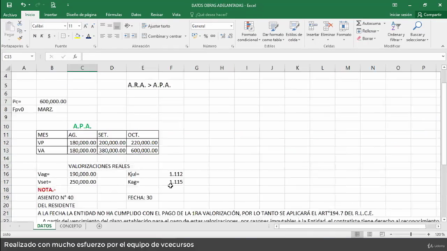 Valorización y Liquidación de obras – Screenshot 3