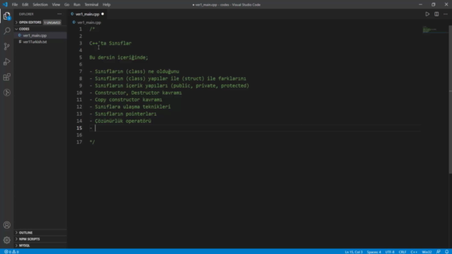 Sınıf Yapısı | İleri Seviye C/C++ Programlama | OOP – Screenshot 3