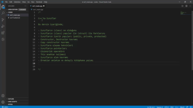 Sınıf Yapısı | İleri Seviye C/C++ Programlama | OOP – Screenshot 4