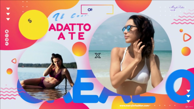 Corso sartoria costume da bagno bikini Top a losanga – Screenshot 1