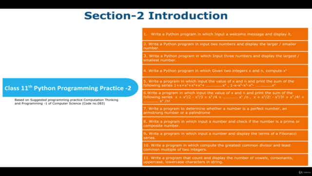 Python Programming Practice for CBSE Class 11th & 12th – Screenshot 3