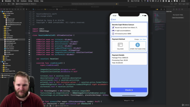 Build Full Stack iOS Ecommerce App With Plaid and Stripe – Screenshot 3