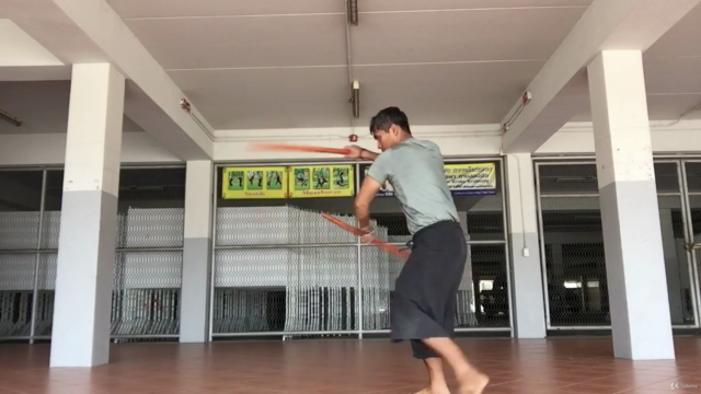 Level 4 Double Sword in Krabikrabong Thai Martial art – Screenshot 2
