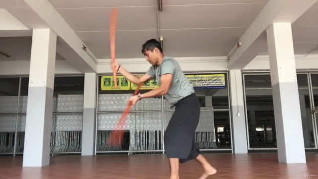 Level 4 Double Sword in Krabikrabong Thai Martial art – Screenshot 3