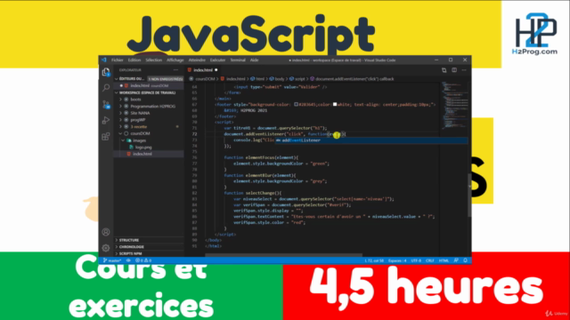 Le DOM et sa manipulation en JavaScript natif & Intro JQuery – Screenshot 3