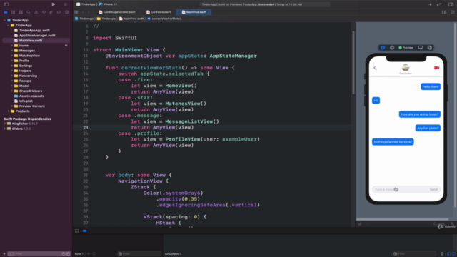 SwiftUI - Build Tinder Clone - SwiftUI Best Practices – Screenshot 1