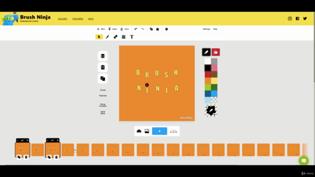 Brush Ninja per bambini: Disegnare e Animare – Screenshot 2