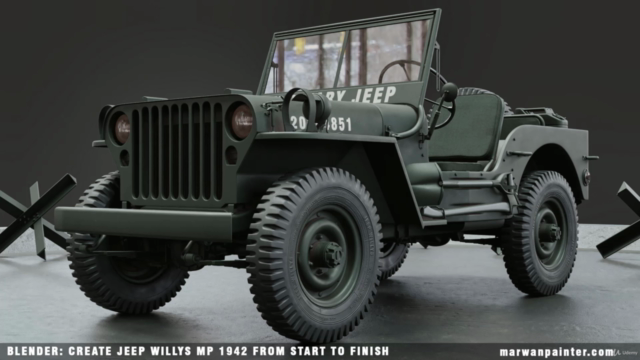 Blender: Create Jeep Willys MB 1942 From Start To Finish - Screenshot_01