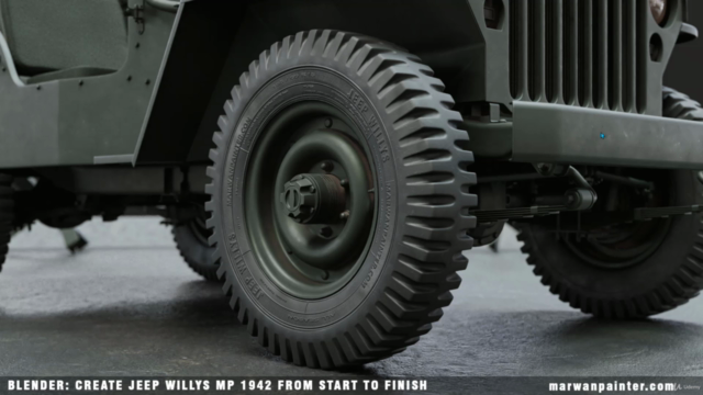 Blender: Create Jeep Willys MB 1942 From Start To Finish - Screenshot_02