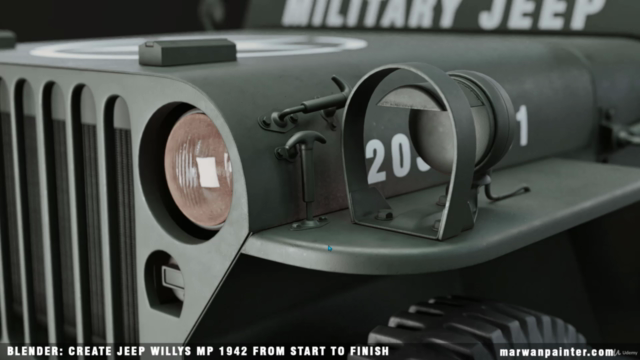 Blender: Create Jeep Willys MB 1942 From Start To Finish - Screenshot_03