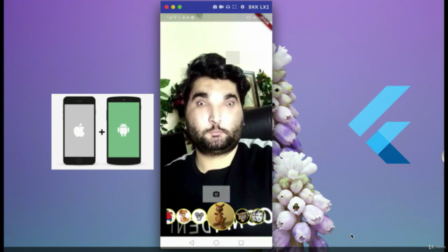 Learn and Build AR & AI Face Filters App with Flutter 2024 - Screenshot_04