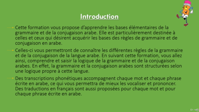 Les bases de la grammaire & conjugaison arabes en 17 cours – Screenshot 2