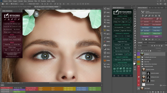 Tratamento de pele e tonalização metalizada no Photoshop. – Screenshot 4