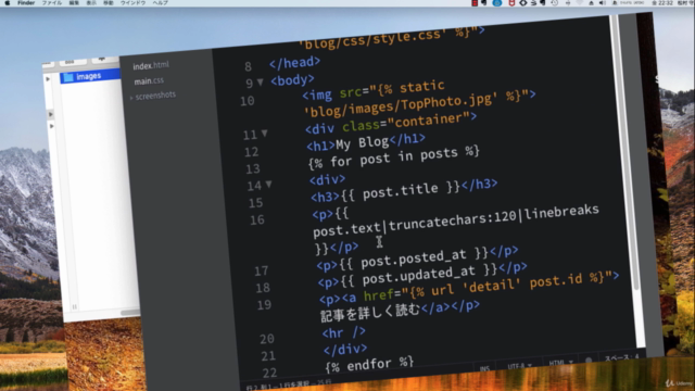 Python Django3 + HTML5 CSS3 実践コース 画像付きブログシステムを10時間で制作 – Screenshot 4