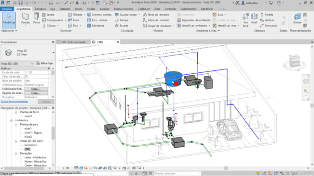 REVIT MEP Modelagem De Projeto Hidrossanitário – Screenshot 1