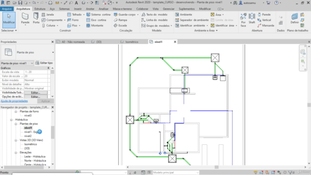 REVIT MEP Modelagem De Projeto Hidrossanitário – Screenshot 3