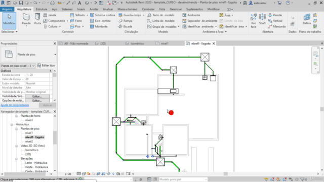 REVIT MEP Modelagem De Projeto Hidrossanitário – Screenshot 4