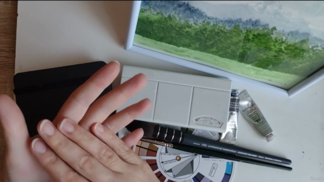 Curso completo de acuarela para pintar paisajes – Screenshot 2