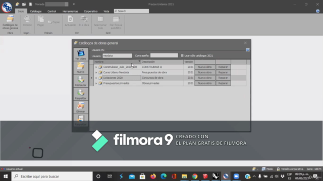 Análisis de precios unitarios con Neodata 2021 – Screenshot 1