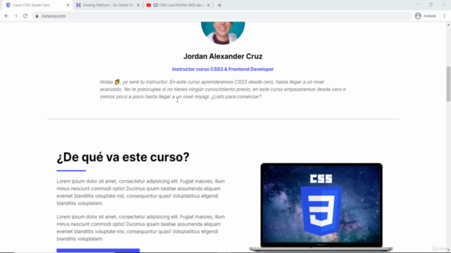 Crea y SUBE tu PRIMERA PÁGINA web con HTML y CSS [GRID] – Screenshot 1