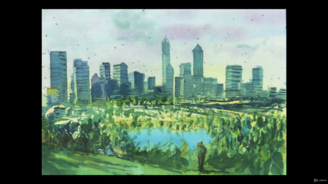 Simple Watercolor Streetscapes and Urban Landscapes – Screenshot 1