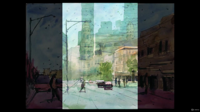 Simple Watercolor Streetscapes and Urban Landscapes – Screenshot 3