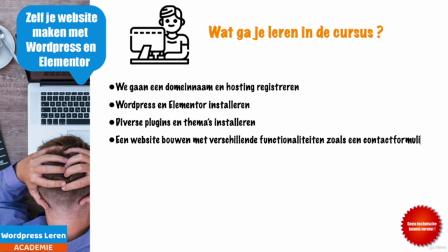 Zelf je website maken met Wordpress en Elementor 2021 – Screenshot 3