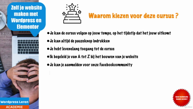 Zelf je website maken met Wordpress en Elementor 2021 – Screenshot 4