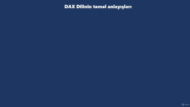 DAX-ın təməl anlayışları kursu (Azərbaycan Dilində) – Screenshot 1