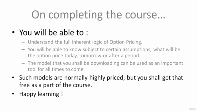 Black-Scholes Model for Option Valuation : Excel Based – Screenshot 4