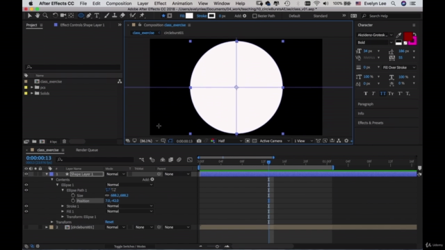 Create Animations with Shapes and Gradients in After Effects – Screenshot 4