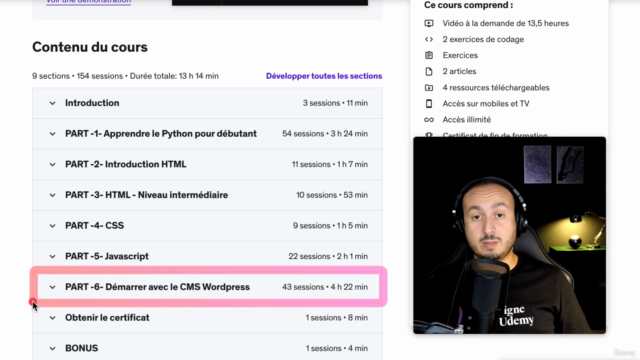 Pack WEB ULTIME : Javascript/HTML5/CSS3/Bootstrap/Python/CMS – Screenshot 4