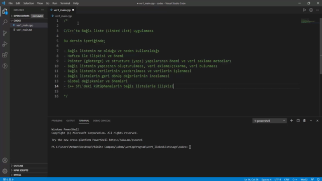 Bağlı Liste | İleri Seviye C/C++ Programlama – Screenshot 4