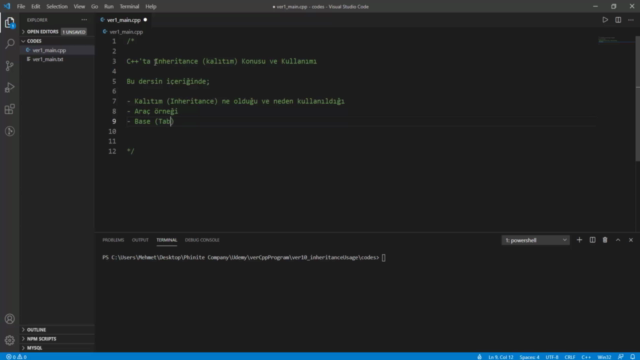Kalıtım ve Polimorfizm | İleri Seviye C/C++ Programlama – Screenshot 1