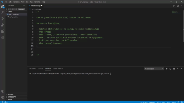 Kalıtım ve Polimorfizm | İleri Seviye C/C++ Programlama – Screenshot 2