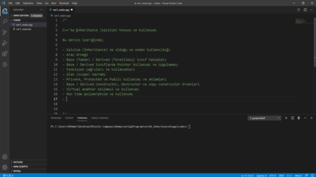 Kalıtım ve Polimorfizm | İleri Seviye C/C++ Programlama – Screenshot 3