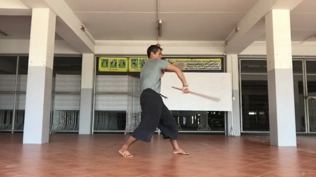 Stick baton how to use in Krabi Krabong Thai martial art – Screenshot 3