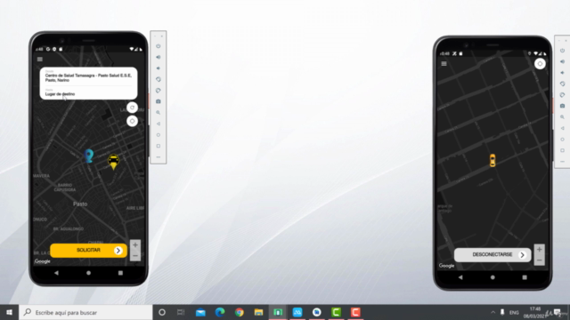Crea una APP como UBER para IOS y Android con Flutter – Screenshot 2