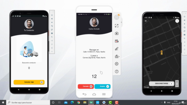 Crea una APP como UBER para IOS y Android con Flutter – Screenshot 3