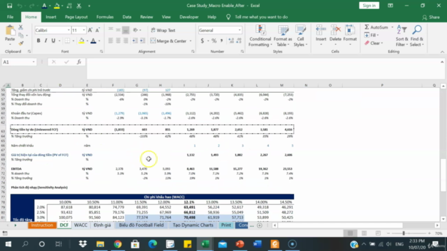Excel ứng dụng trong phân tích tài chính – Screenshot 3