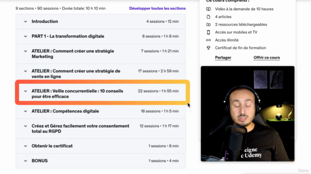 Formation stratégie marketing : Commercial -Vente -Marketing – Screenshot 3